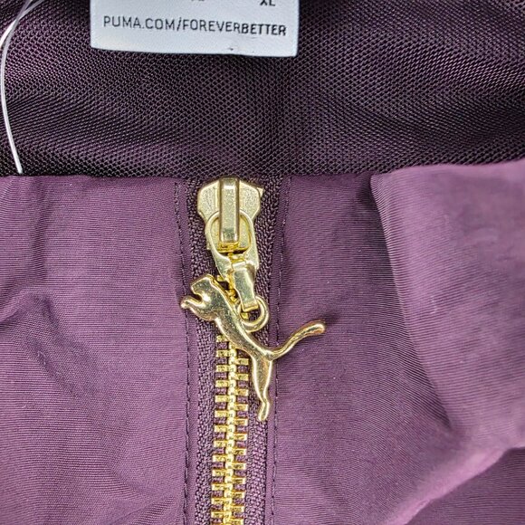 PUMA T7 Play Paris Track Full Zip Jacket Mens Red Casual Athletic Outerwear XL - Picture 5 of 12